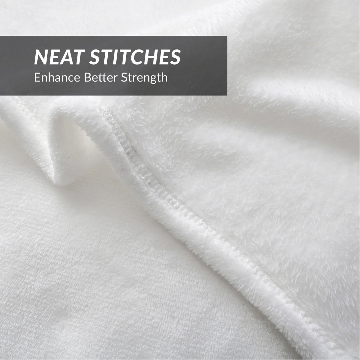 Bedsure GentleSoft Fleece Blankets Queen Size White - Mothers Birthday Gifts for Women Bed Blanket Soft Lightweight Plush Fuzzy Cozy Luxury Microfiber, 90x90 inches