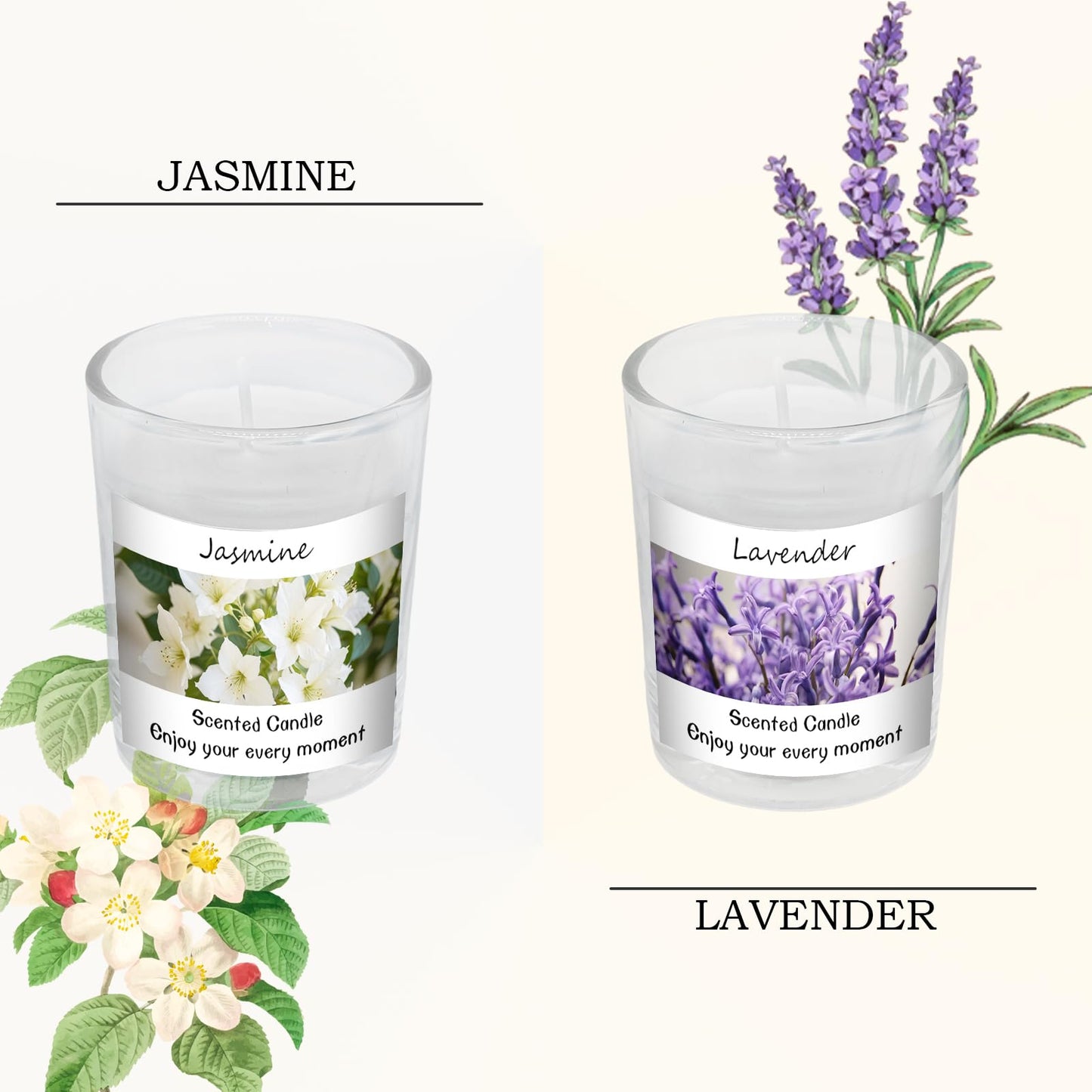 Scented Candles Gifts Set for Women and Men, Soy Wax Aromatherapy Candles 6 Pack Jar Candle for Birthday, Thanksgiving, Valentine, Anniversary, Christmas Gifts