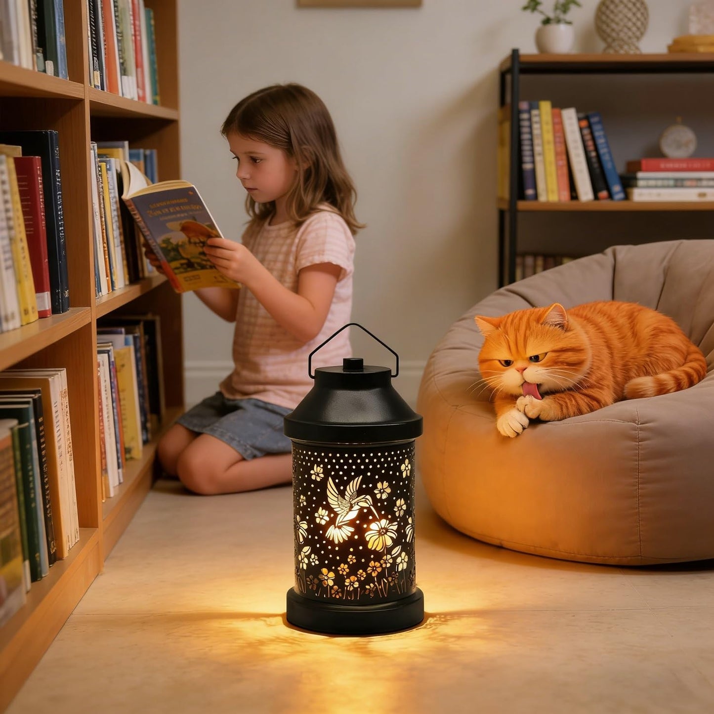 Dialan's Candle Warmer Lamp with Timer - Electric Candle Wax Melt Warmer with Dimmer for Scented Wax Jar Candles Home Decor Bedside Candle Lamp Birthday Gifts for Women Mom Hummingbird Lantern