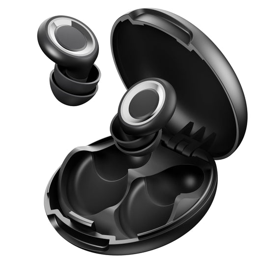 Eixniex Ear Plugs for Sleep - Total Silence! Single+Double Tips Design | 46dB Noise Reduction & Advanced Seal Tech | 8 Pairs (XS-L) + Case | Trusted by Millions