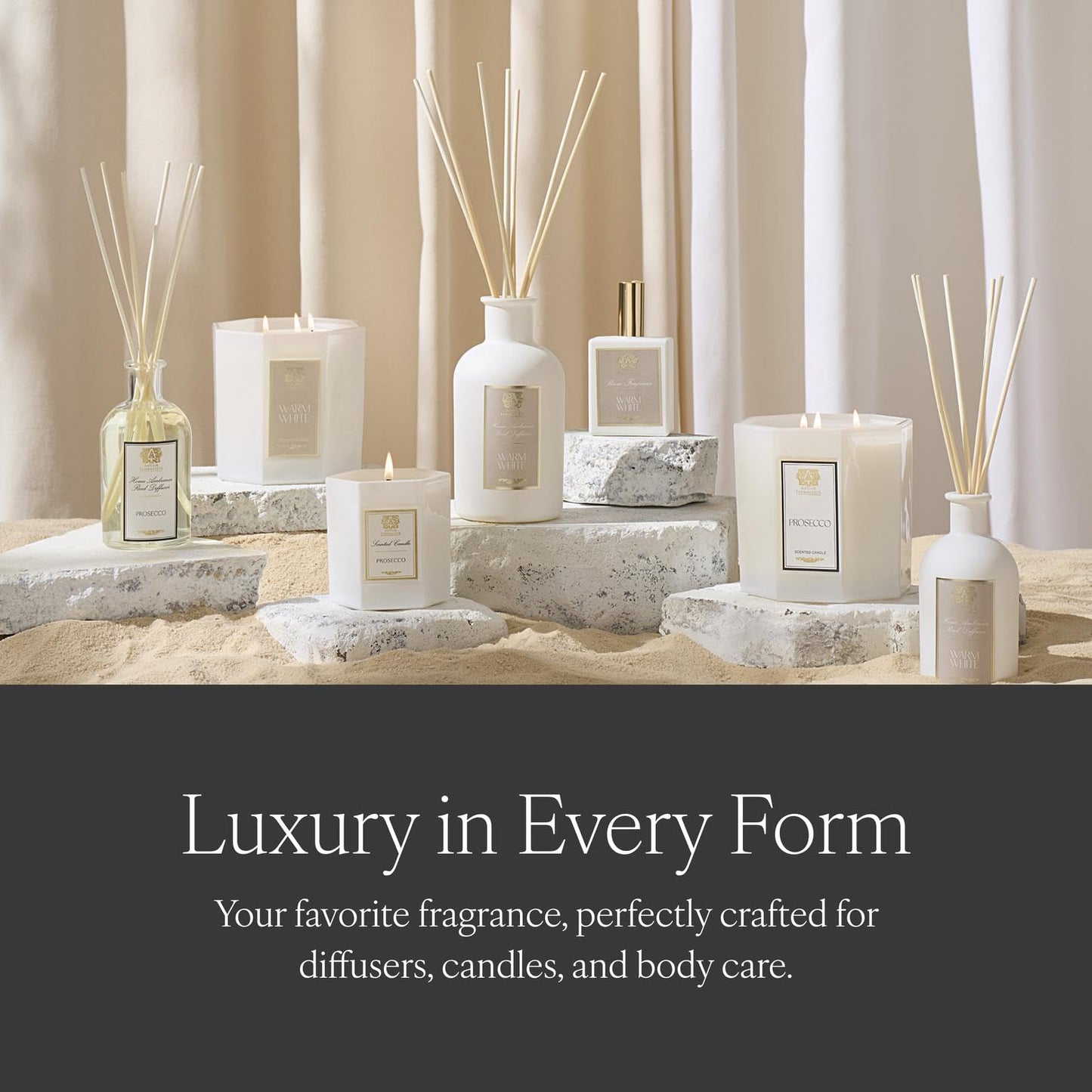Antica Farmacista Home Ambiance Diffuser - Long-Lasting Reed Scent Diffuser - Luxury Room Freshener Gift - Damascena Rose, Orris & Oud, 8.45 fl oz