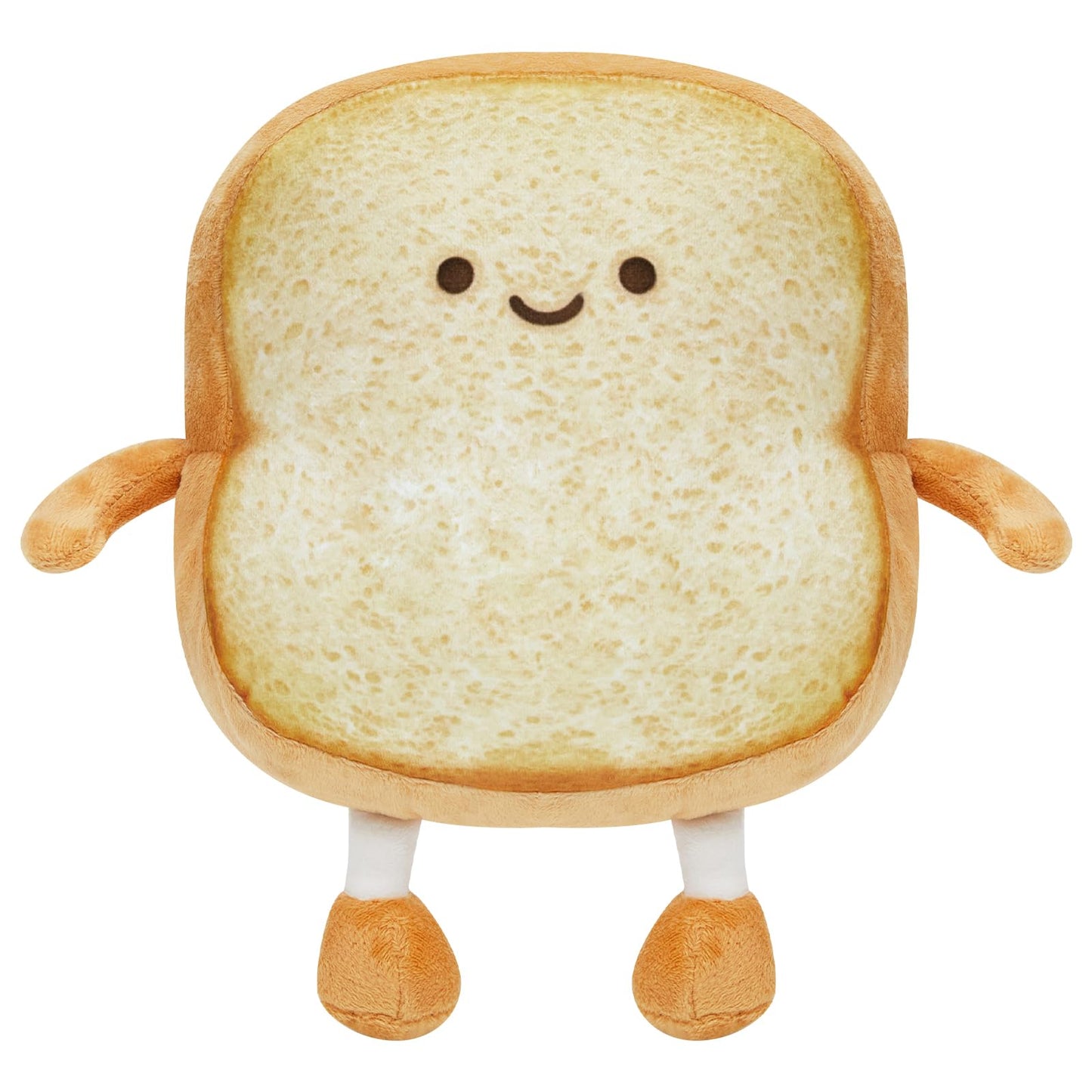 Pacreck Toast Bread Plush Pillow Toy Bread Doll Funny Cute Food Plushies Stuffed Animal Soft Birthday Party Xmas Gifts 12in