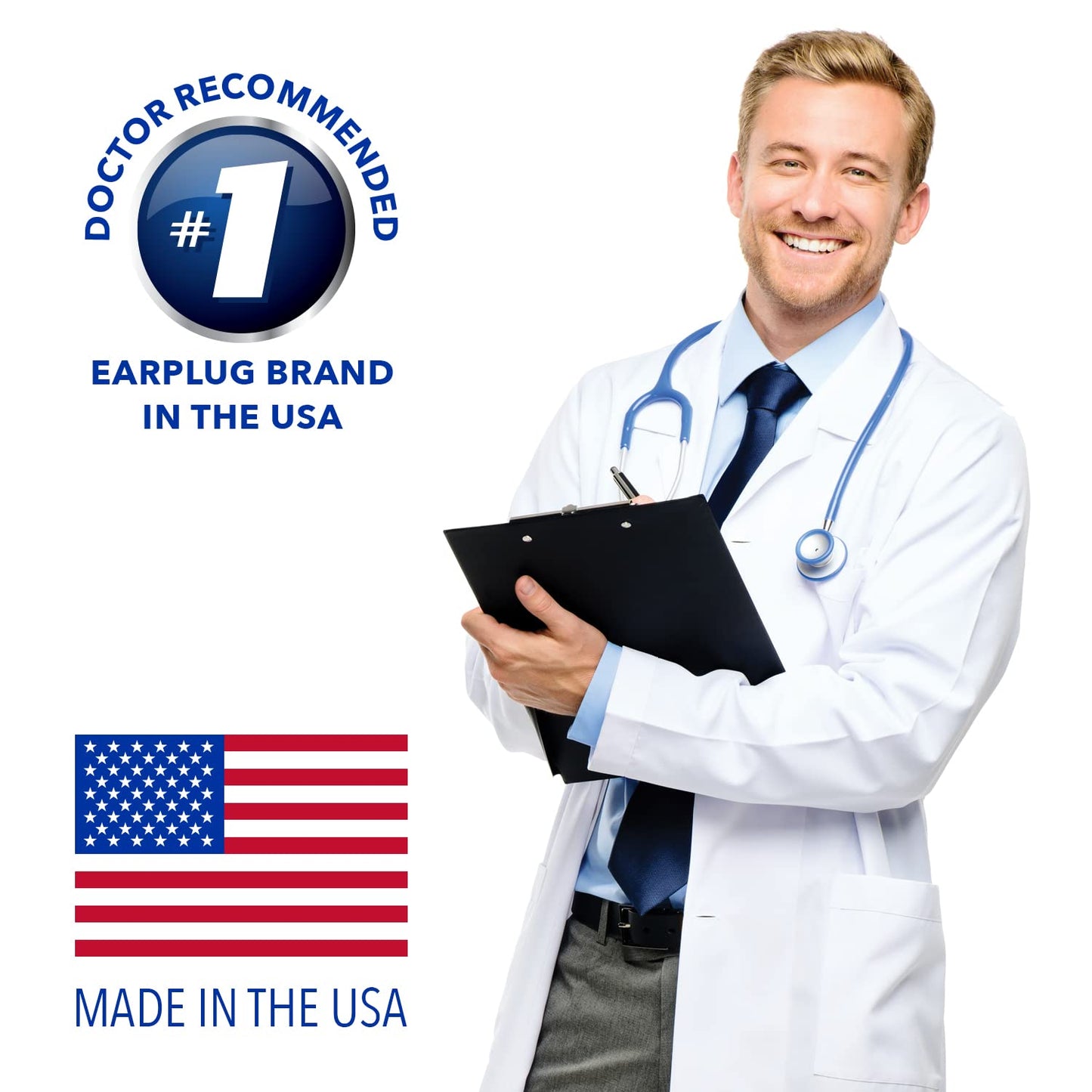 Mack's Ultra Soft Foam Earplugs, 30 Pair - 33dB Highest NRR, Comfortable Ear Plugs for Sleeping, Snoring, Travel, Concerts, Studying, Loud Noise, Work | Made in USA