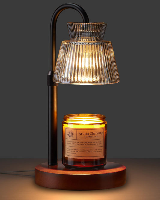 LISUNAR Candle Warmer Lamp with Timer &Dimmable Wax Melt Warmer for Scented Jar Candles, 2 Bulbs,Birthday Gifts for Women House Warming Gifts, Home Decor