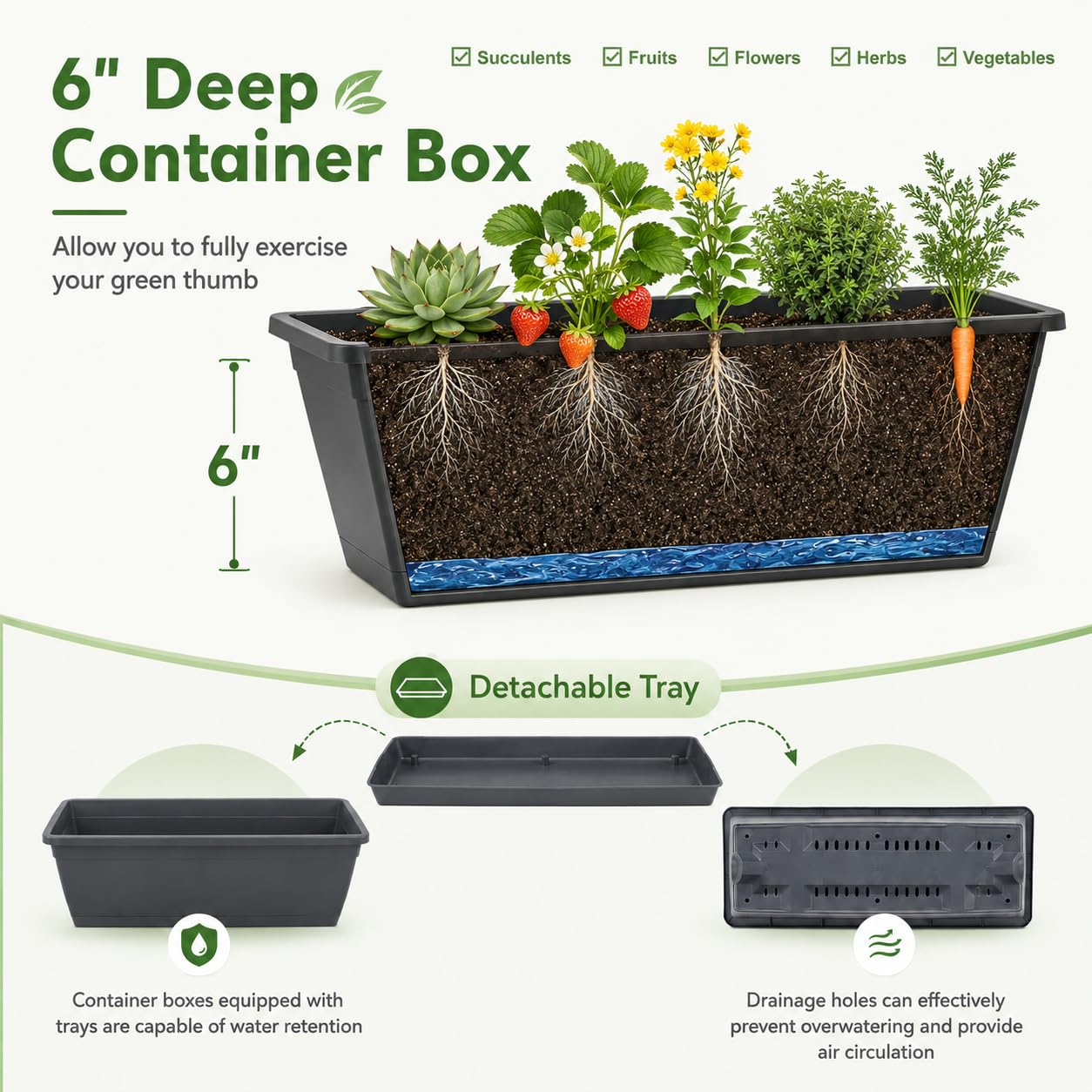 Giantex 5 Tier Vertical Planter Set of 2, Raised Garden Bed with Drainage Holes & Removable Trays, Metal Frame Elevated Planter Boxes for Herbs Vegetables Flowers, Indoor Outdoor Patio Balcony