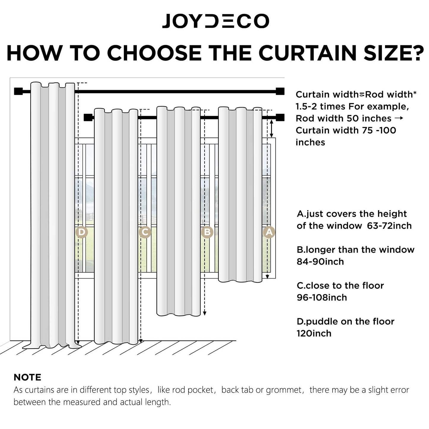 Joydeco Blackout Curtains for Bedroom - 72 Inch Long 100% Light Blocking 2 Panels Set Black Drapes, Thermal Insulated Room Darkening Curtains, Linen Textured for Living Room, Rod Pocket & Back Tabs