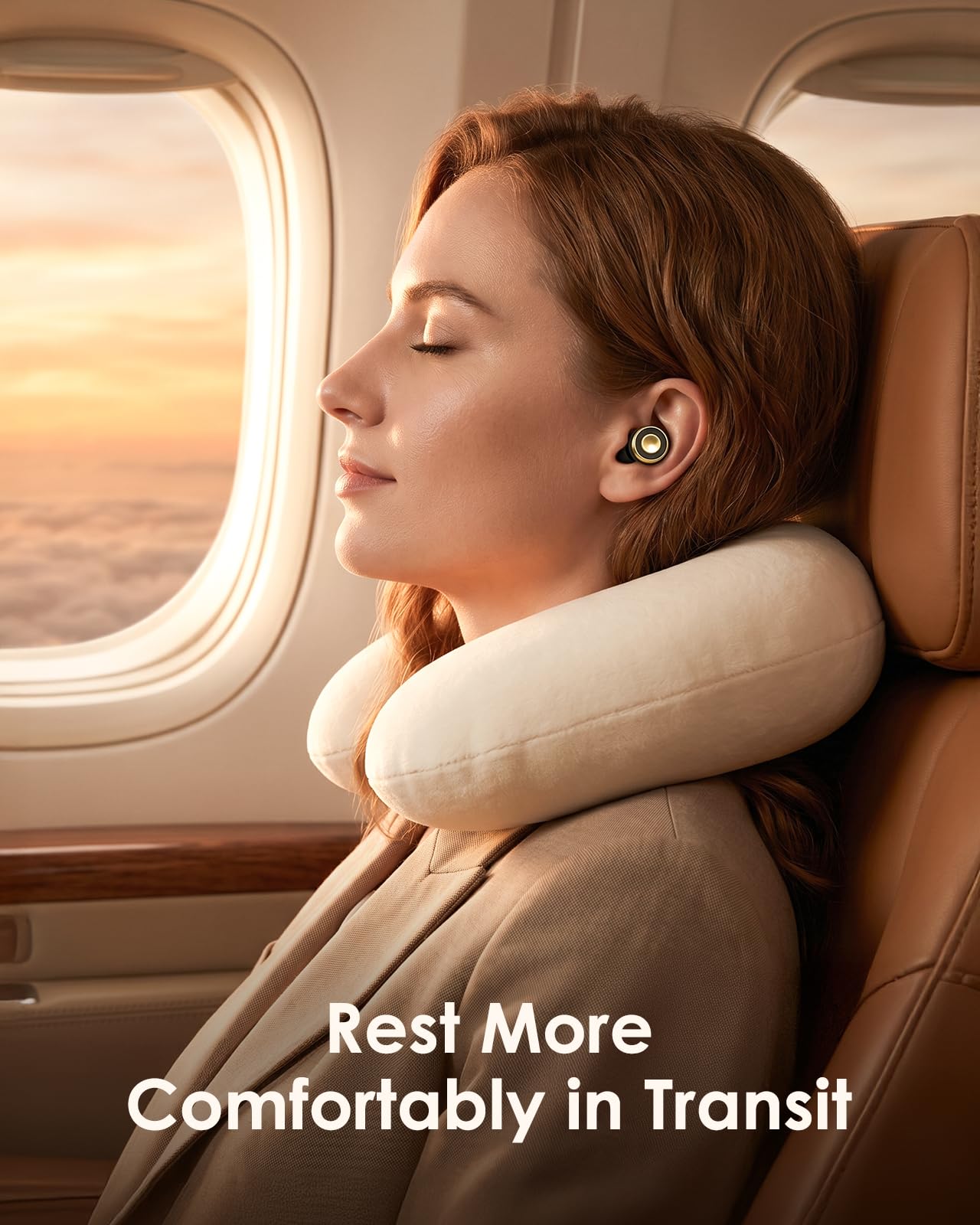 ZovGemy Reusable Earplugs for Focus, Travel & Work, Up to 33dB Noise Reducing Silicone Ear Plugs with 4 Sizes, Secure Fit, Portable Snap-Closure Case for Flights, Study, Commute Reading