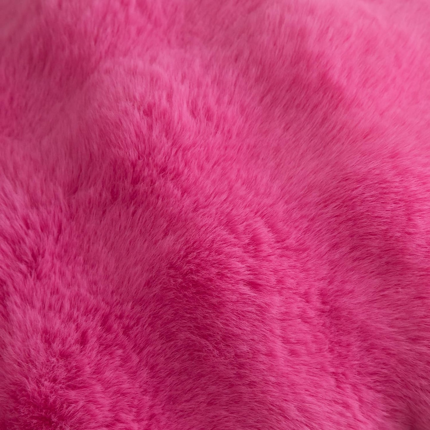 MANDIOO Pack of 2 Thick Plush Wool Decorative Throw Pillow Covers Super Soft Wave Bubble Fur Velvet Cushion Covers Pillow Shams for Couch Bed Living Room 16x16 Inch Hot Pink