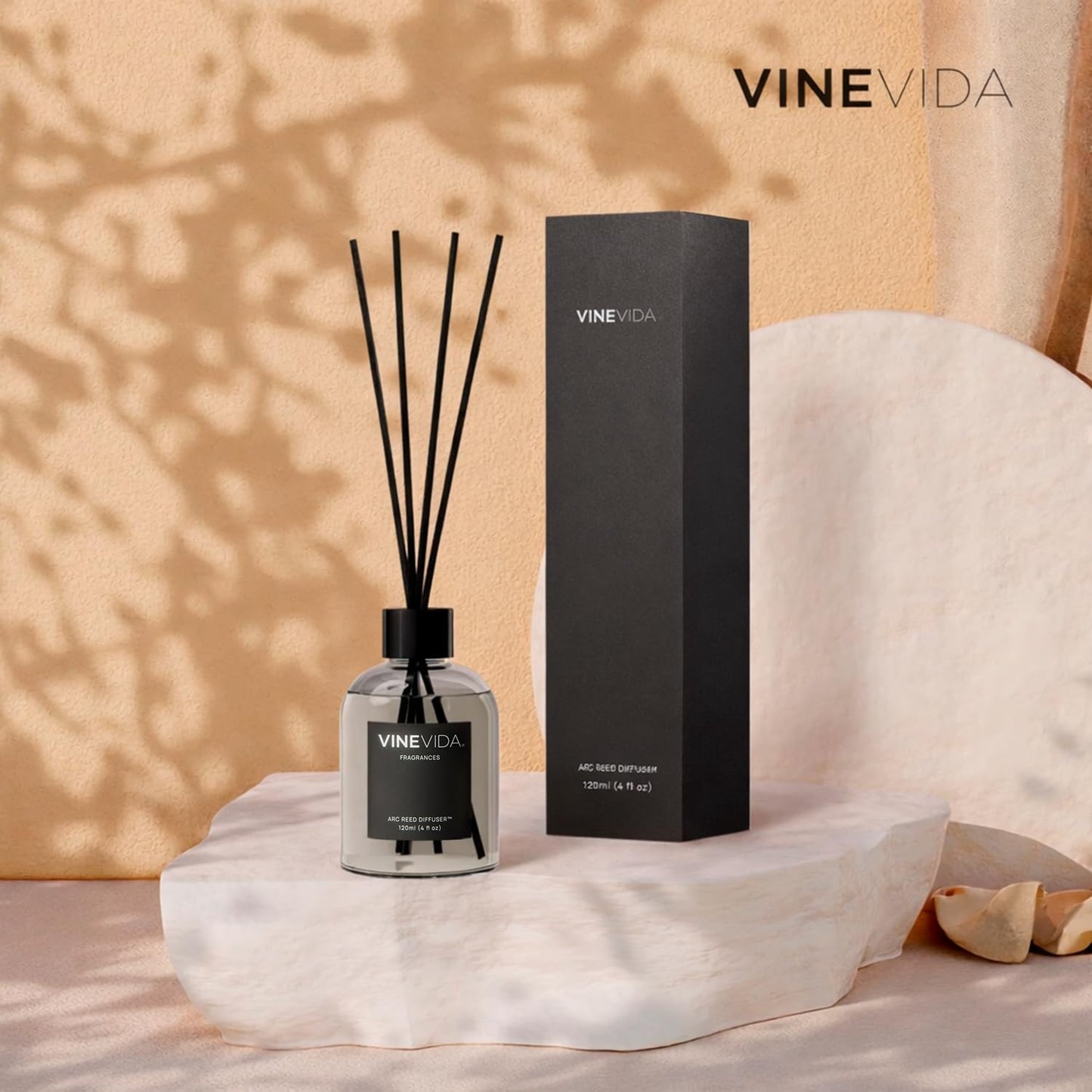 VINEVIDA Reed Diffuser Volcano | Diffuser Reed for Home & Bathroom | Long-Lasting Scent Sticks Set | Oil Stick Diffuser | Bathroom Scent