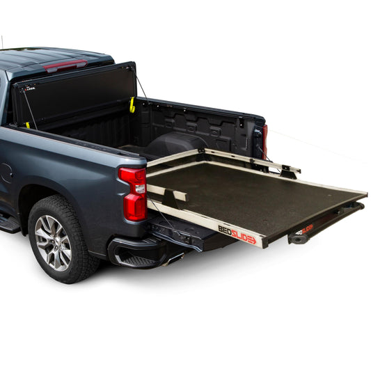 Bedslide 2000 Heavy-Duty Sliding Truck Bed Organizer, 79 x 48-Inch, Capacity 2000 lbs., Truck Bed Storage Tray, Silver