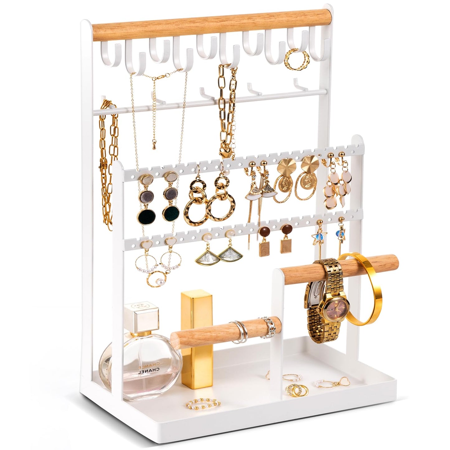 ProCase Jewelry Organizer Stand Bundle with Bracelet Holder