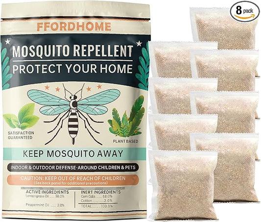 Mosquito Repellent for Patio - Mosquito Repellent Indoor & Outdoor Protection - Mosquito Deterrent for Yard - Mosquito Control for Rooms, Keep Mosquitos Away for Camping - 8 Packs……