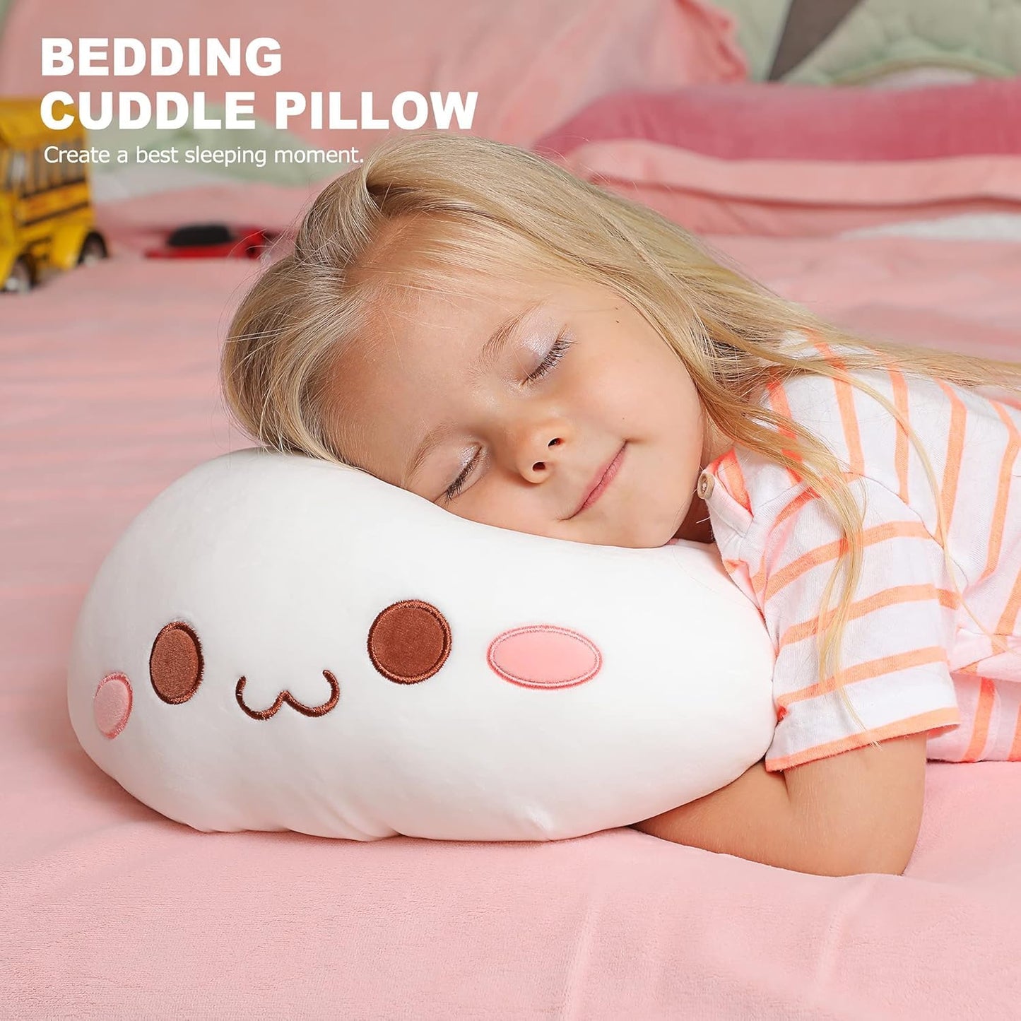 Onsoyours Cute Kitten Plush Toy Stuffed Animal Pet Kitty Soft Anime Cat Plush Pillow for Kids (White Cat, 12")