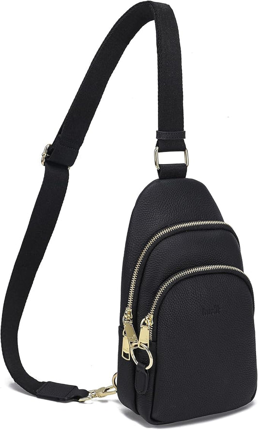 INICAT Crossbody Sling Bags Fanny Packs Valentine's Day Gifts Vegan Leather Travel Vacation Essentials Purses Women