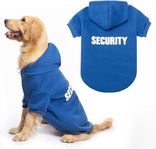 BINGPET BA1002-1 Security Patterns Printed Puppy Pet Hoodie Dog Clothes Medium