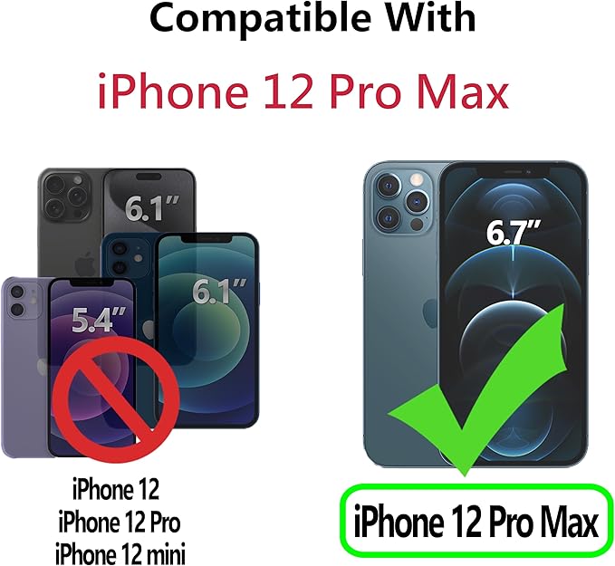 CIVICASE for iPhone 12 Pro Max Wallet Case,Leather Flip Case [RFID Blocking] Credit Card Holder Folio Magnetic Stand TPU Shockproof Cover Color Matching for iPhone 12 Pro Max (6.7") Blue Green