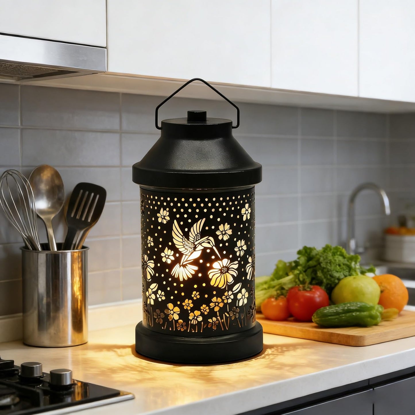 Dialan's Candle Warmer Lamp with Timer - Electric Candle Wax Melt Warmer with Dimmer for Scented Wax Jar Candles Home Decor Bedside Candle Lamp Birthday Gifts for Women Mom Hummingbird Lantern