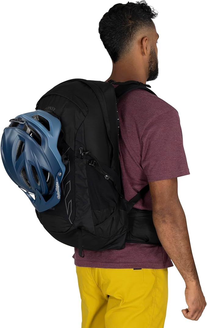 Osprey Talon 22L Men's Lightweight Hiking Backpack - Small Daypack for Travel & Camping, Frosty Mint Green/Night Shift