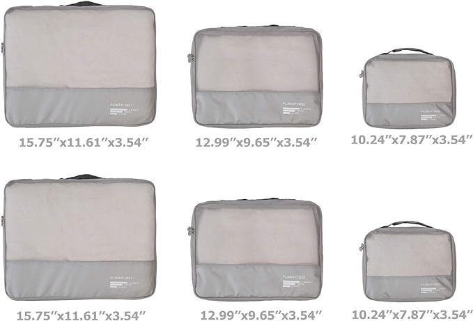 Packing Cubes Set Travel Luggage Organizers Suitcase Lightweight Accessories