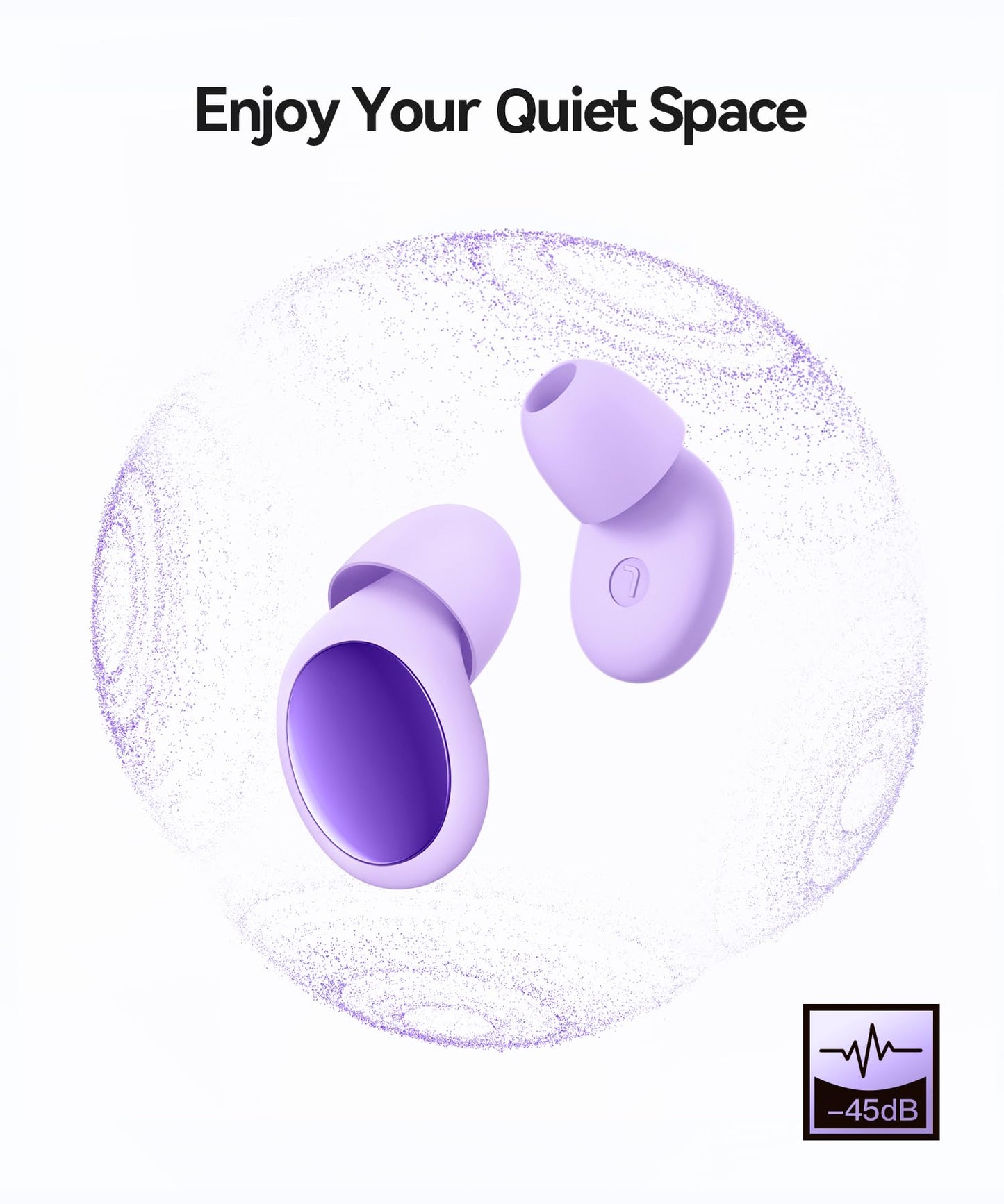 45dB Ear Plugs for Sleeping Noise Cancelling Ear Plugs for Noise Reduction & Snoring, Concerts, Earplugs for Sleep,Sider Sleepers Airplane, Silicone Earplugs Reusable Concert Ear Plug