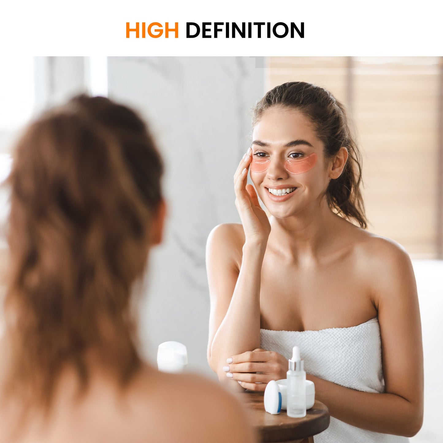 TRAHOME Bathroom Vanity Mirror for Wall, 2 Pack 36" x 24" Metal Framed Rectangular Bathroom Wall Mirror for Over Sink, HD Shatterproof Glass, Hangs Horizontally or Vertically(Black)