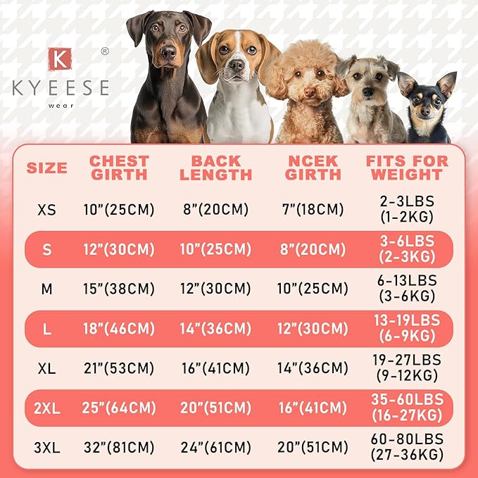 KYEESE Christmas Dog Sweater Dress for Medium Dogs with Leash Hole Checkered Pet Sweaters Dogs Christmas Outfit with BowtieTurtleneck Dog Apparel for Winter