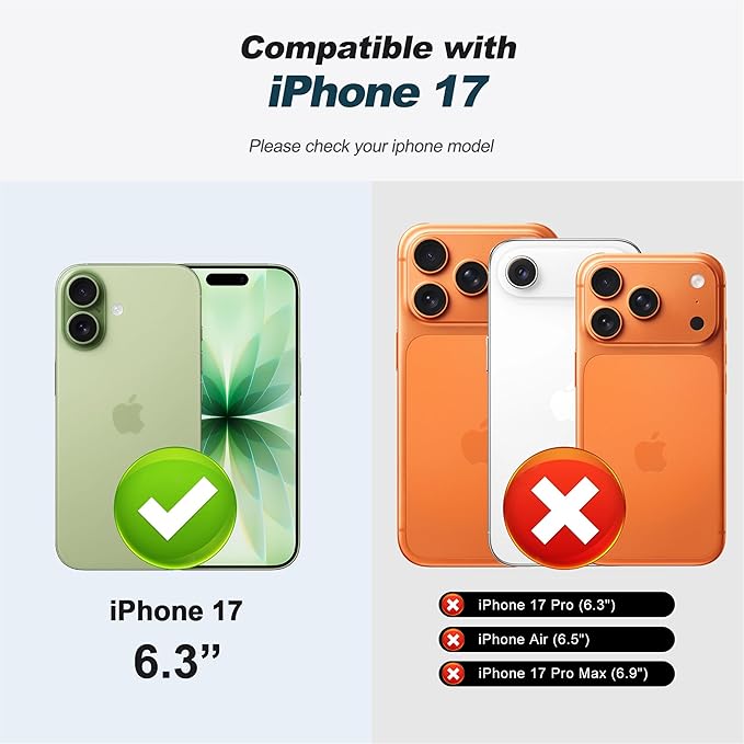 CIVICASE for iPhone 17 Wallet Case with Stand,PU Leather Flip Credit Card Holder Slots (RFID Blocking),Compatible with Magsafe Magnetic Holder Phone Cover Women Men,Rose Gold