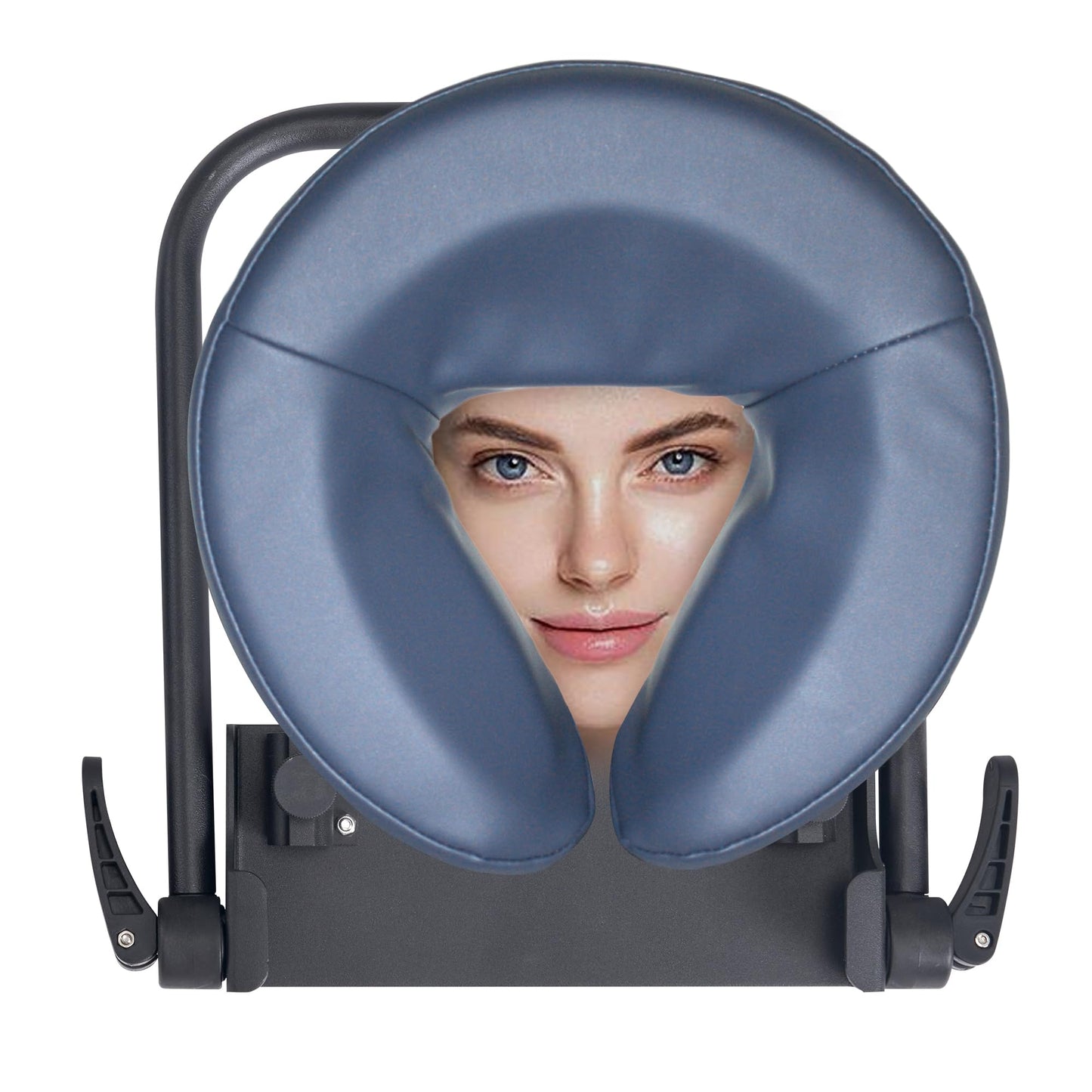 MASTER HEALTH PRODUCT Portable Face Down Massage Pillow Kit for Office Desk, Table Top Use - Post-Eye Surgery Recovery - Ergonomic Facial Cushion with Adjustable Strap - Pillow for Neck & Eye Relief