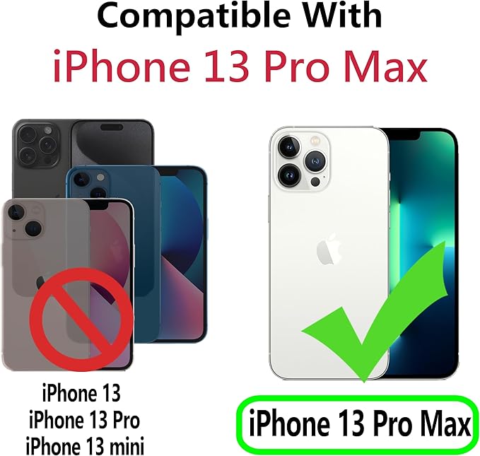 CIVICASE for iPhone 13 Pro Max Wallet Case,Leather Flip Case [RFID Blocking] Credit Card Holder Folio Magnetic Stand TPU Shockproof Cover Color Matching for iPhone 13 Pro Max (6.7") Purple Blue