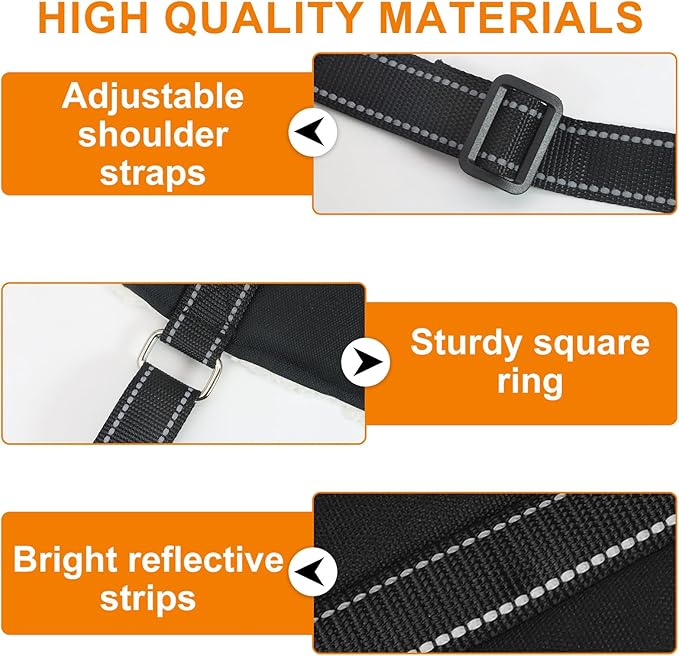 Adjustable Dog Lift Harness Dog Sling Portable Dog Sling for Back Legs Dog Lift Harness for Large Dogs Soft Lift Support and Rehab Harness for Senior,Injured,Disabled Dogs After ACL Surgery (L)