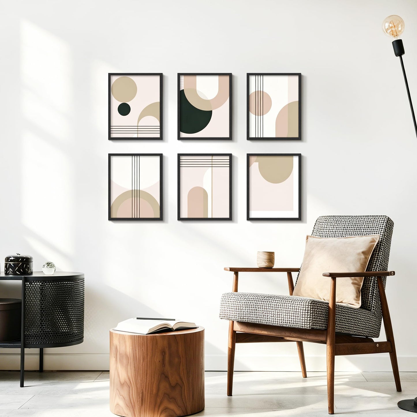 Picrit 8x10 Picture Frame Set of 12, Classic Modern Textured Black Collage Gallery Wall Set without Mat, Horizontal or Vertical Wall Mount and Tabletop Display for Home Decor