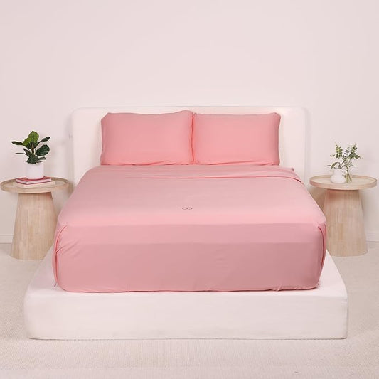 THE LAD COLLECTIVE 2.0 Bedding Set - 4 Piece Sheet & Pillow Case Set, Custom Cotton Blend, Soft, Comfortable, Temperature Regulating, & Easy-to-Use - (Twin XL, Streaky Bay)