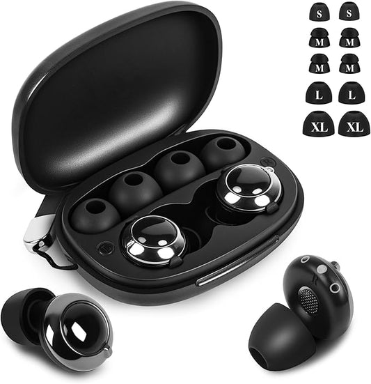 Adjustable Ear Plugs for Sleeping,3 Modes Noise Reduction EarPlugs (17-45dB) for Snoring,Side Sleepers,Study,Work(Reusable)