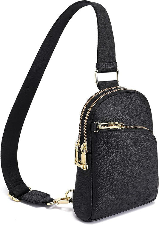 INICAT RFID Blocking Sling Bag Anti Theft Crossbody Bags Women Valentine's Day Gifts Travel Purses Vegan Leather