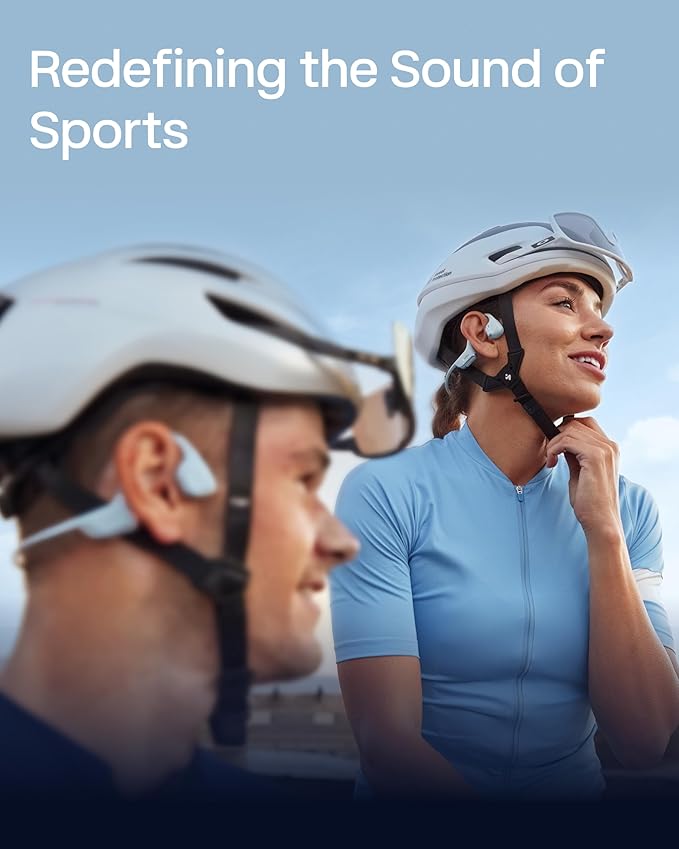 SHOKZ New OpenRun Pro 2-Bone Conduction Headphones,Open-Ear Bluetooth Wireless Sport Earphones for Running,Workouts-Sweat Resistant,Secure Comfortable Fit-Deep Bass,Smart Mic,Reflective Strip