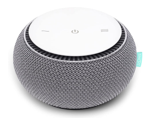 SNOOZ Smart White Noise Machine - Real Fan Inside for Non-Looping Sound, Portable Sleep Aid for Adults, Dogs, Travel, Home, Bedroom, Sleeping, Office Privacy, Therapy, & Baby Registry Essential- Cloud