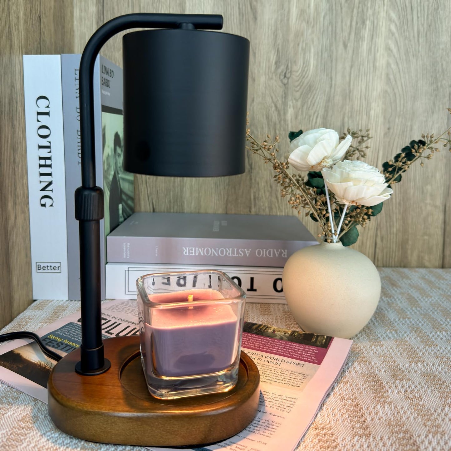 Eandisom Candle Warmer Lamp Timer - Birthday Gifts for Women Black