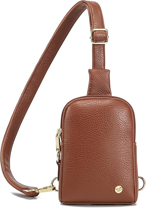 INICAT Travel Small Crossbody Sling Bags Women Cross Body Purses Passport Holder Vegan Leather Fanny Packs Birthday Gifts