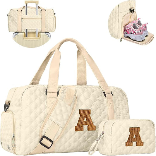 Elilier Birthday Gifts for Women Girls Duffle Bag: Letter Carry on bags, Dance Cheer bag Sports for Girl, Kid Gymnastics Bags, Birthday Gifts for Women Girl Kids Teens Mom