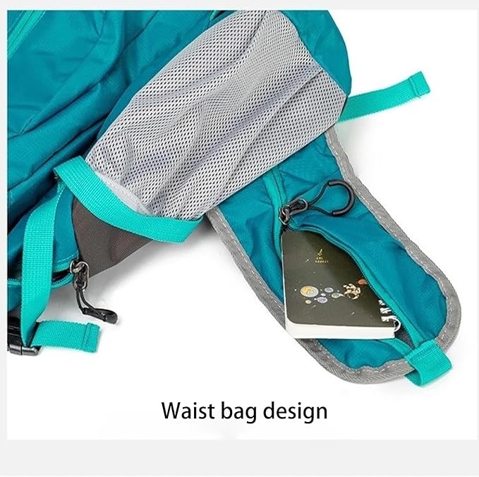Hiking Backpack Daypack for Outdoor Travel, Lightweight Pack with Multiple Compartments, Unisex for Camping and Daily Use (Gray)