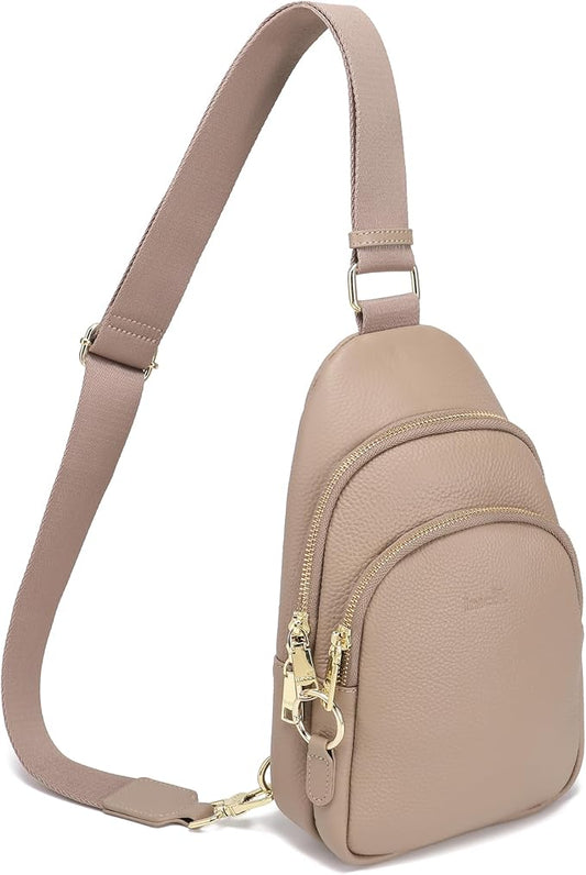 INICAT Crossbody Sling Bags Fanny Packs Valentine's Day Gifts Vegan Leather Travel Vacation Essentials Purses Women