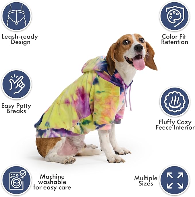 Spark Paws Dog Hoodie – Premium Dog Sweater for Small, Medium, and Large Dogs | Warm Outfits for French Bulldogs, Pitbull, Puppy, Winter Jacket Alternative - Berry Lemonade - 3XL