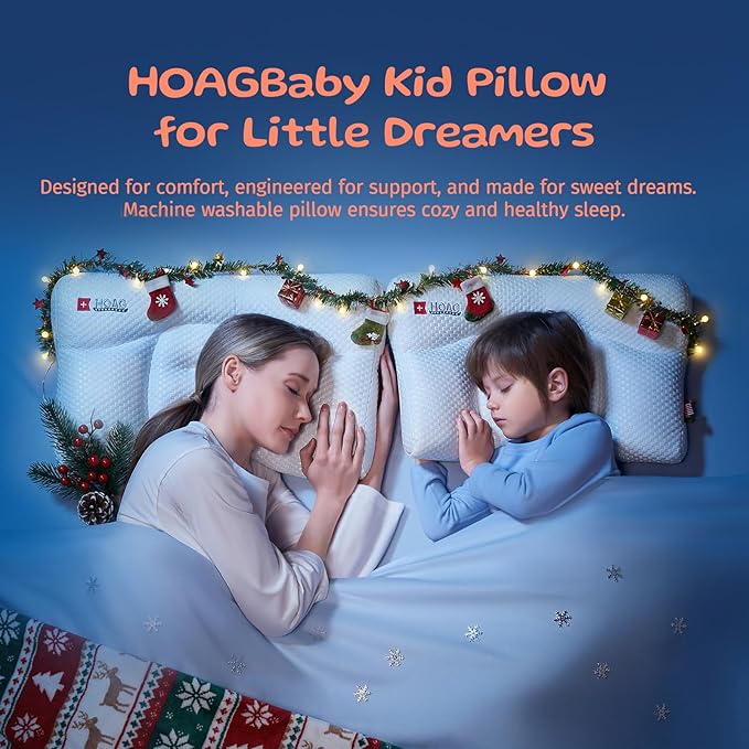 Toddler Pillow with Pillowcase, Breathable & Cozy Machine Washable Kids Pillow with Pillowcase, 21.6x13.8 Ergonomic Children Pillow for Boys and Girls Aged 3-8 (Rabbit, Height 2)