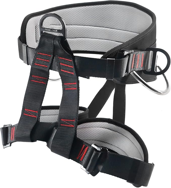 NewDoar Climbing Harness, Mountaineering Rock Climbing Harness, Half Body Harness for Rappelling Fire Rescuing Tree Climbing