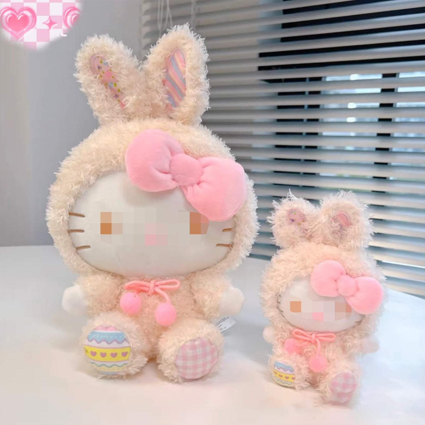 Ykecfpry Kawaii Cartoon Bunny Cross-Dressing Series Plush,Rabbit Stuffed Cute Soft Doll Toys, Plush Pillow Stuffed Animals Toy Birthday Gifts for Girls Kids (Kt)