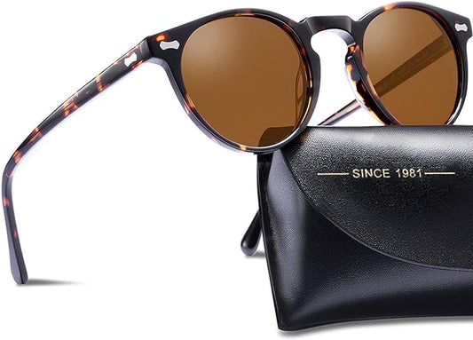 CARFIA Polarized Sunglasses for Women UV Protection Small Face Acetate Frame CA5288