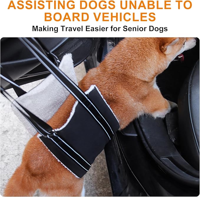 Adjustable Dog Lift Harness Dog Sling Portable Dog Sling for Back Legs Dog Lift Harness for Large Dogs Soft Lift Support and Rehab Harness for Senior,Injured,Disabled Dogs After ACL Surgery (XL)