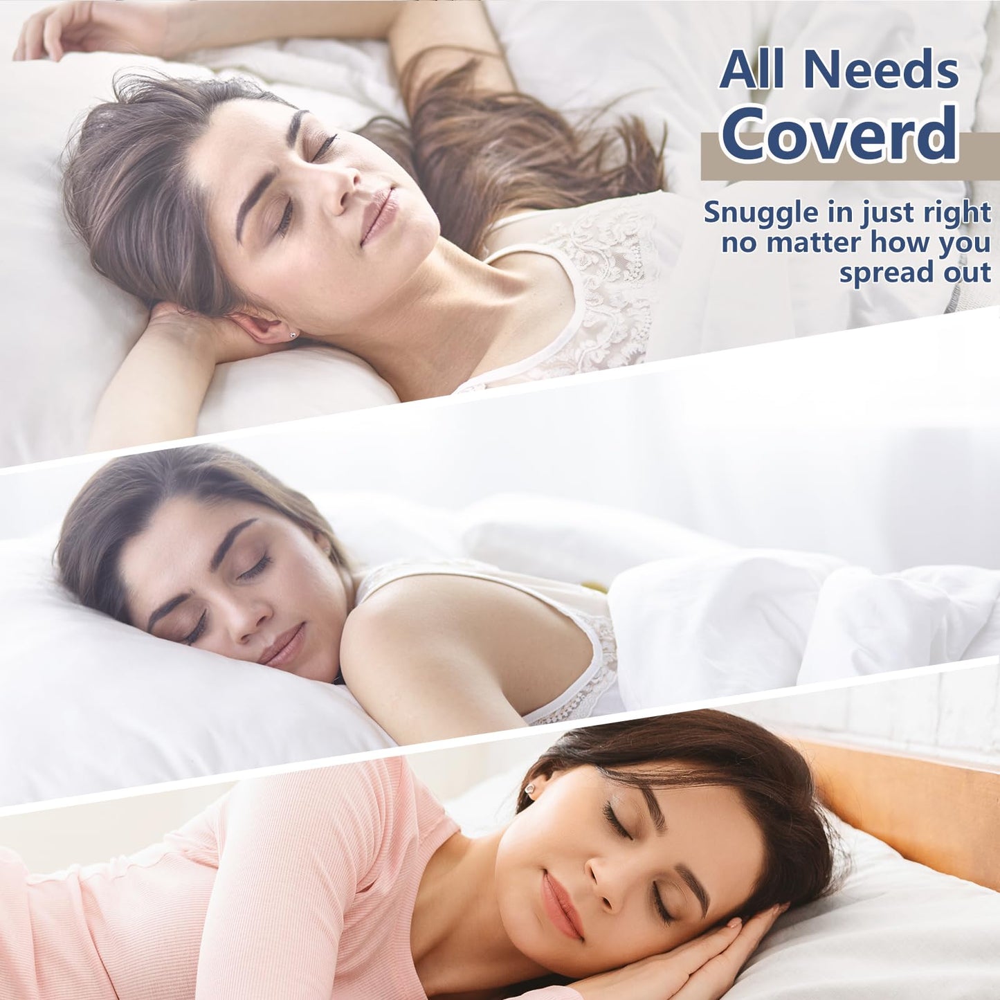 CozyLux Pillows Queen Size Set of 4, Soft and Supportive 3D Down Alternative Bed Pillow for Sleeping 4 Pack White, Luxury Hotel Quality Gusseted Bedding Pillow for Back, Stomach or Side Sleepers 18x28