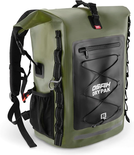 Waterproof Backpack Dry Bag 35L/55L/85L – Heavy Duty Roll-Top Hiking Backpack Sack Keeps Gear Dry for Travel, Kayaking, Boating, Camping, Rafting and Fishing