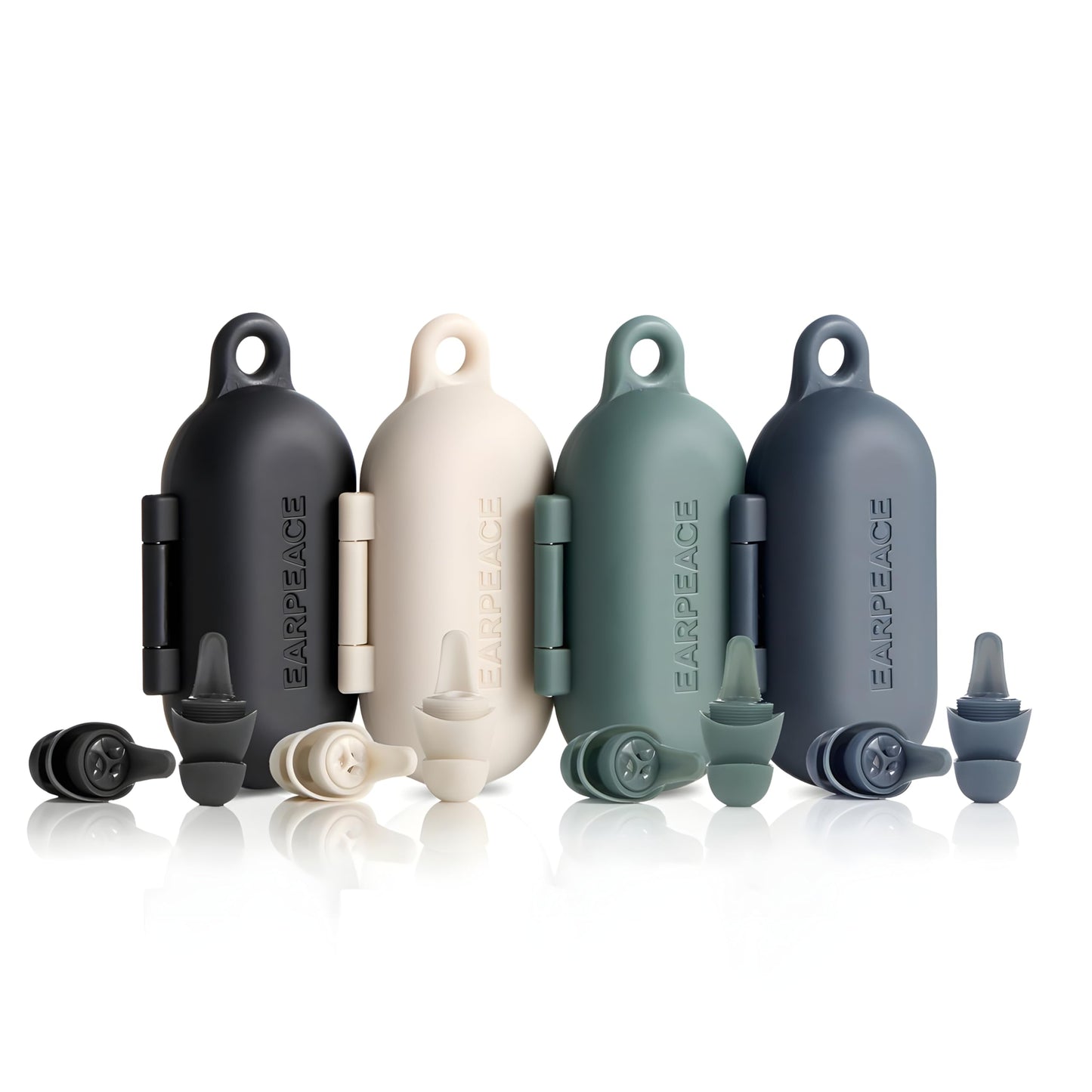EARPEACE Everyday Noise Control & Noise Reduction Ear Plugs - High-Fidelity Earplugs, Comfortable & Reusable Earplugs for Travel, Sleep, Work, Snoring Blocking, Includes Carrying Case - Cream